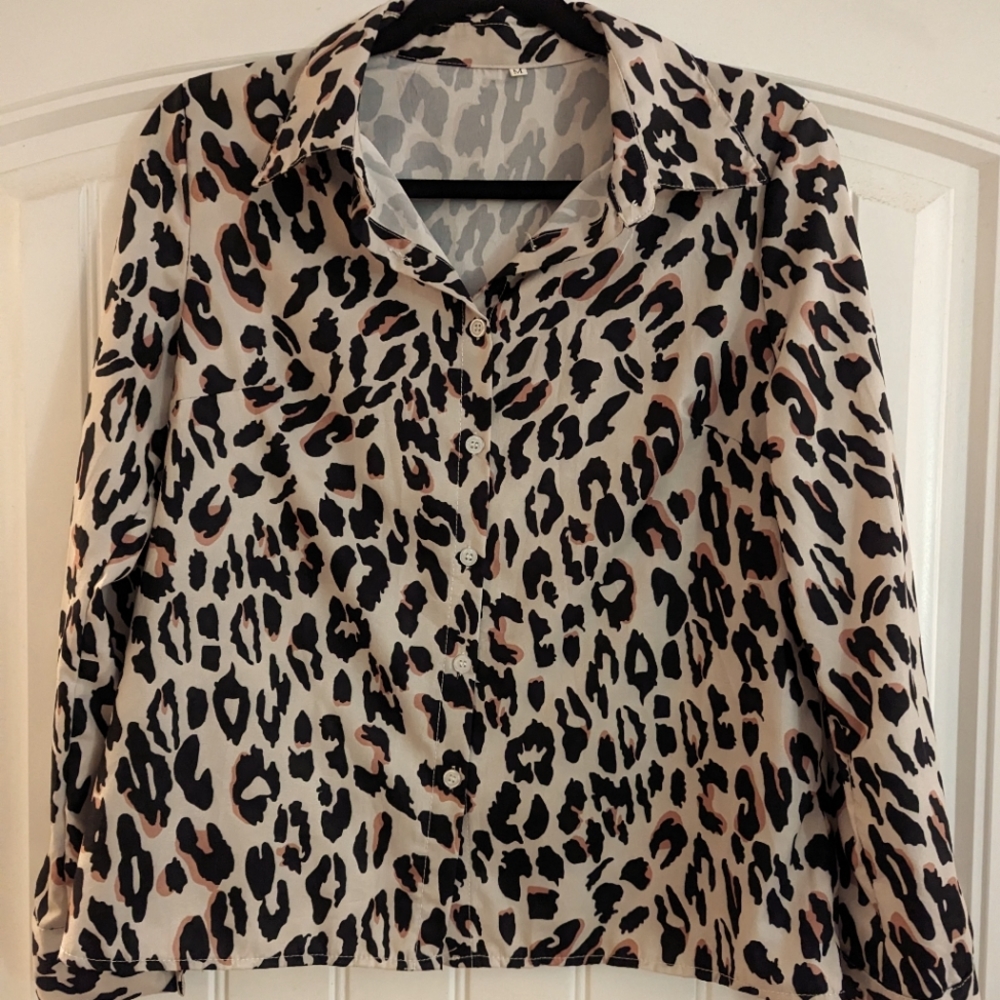 Leopard print blouse